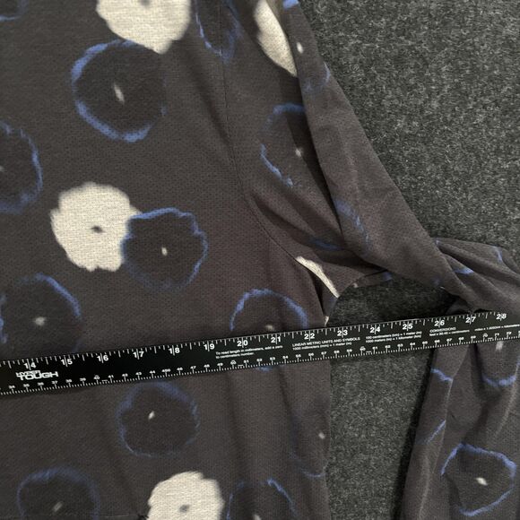 Municipal Pullover Mens XL Gray Blue White Floral Sport Utility Gear Half Zip - Picture 5 of 6